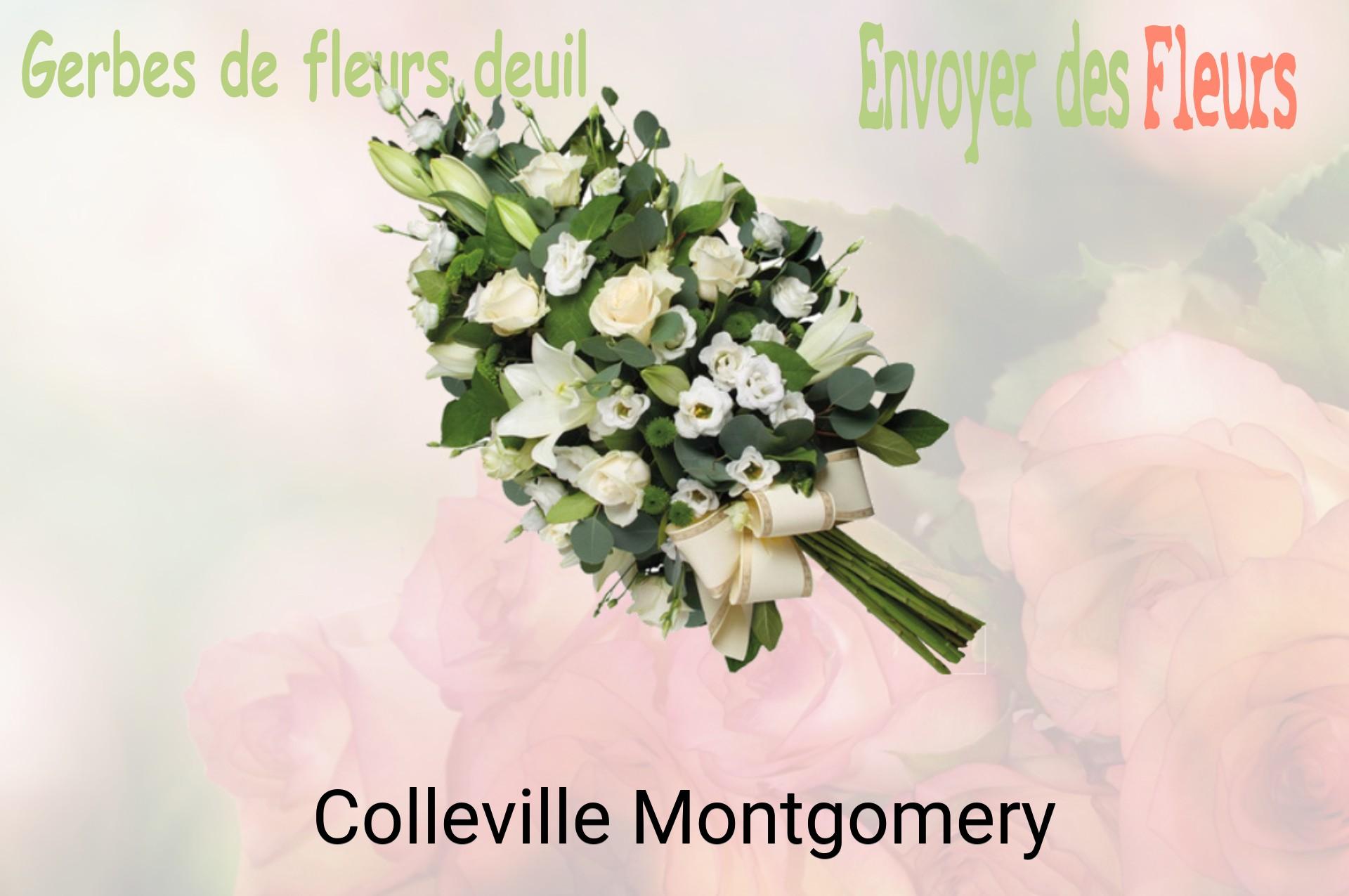 Gerbe de fleurs de deuil livrée à Colleville-Montgomery
